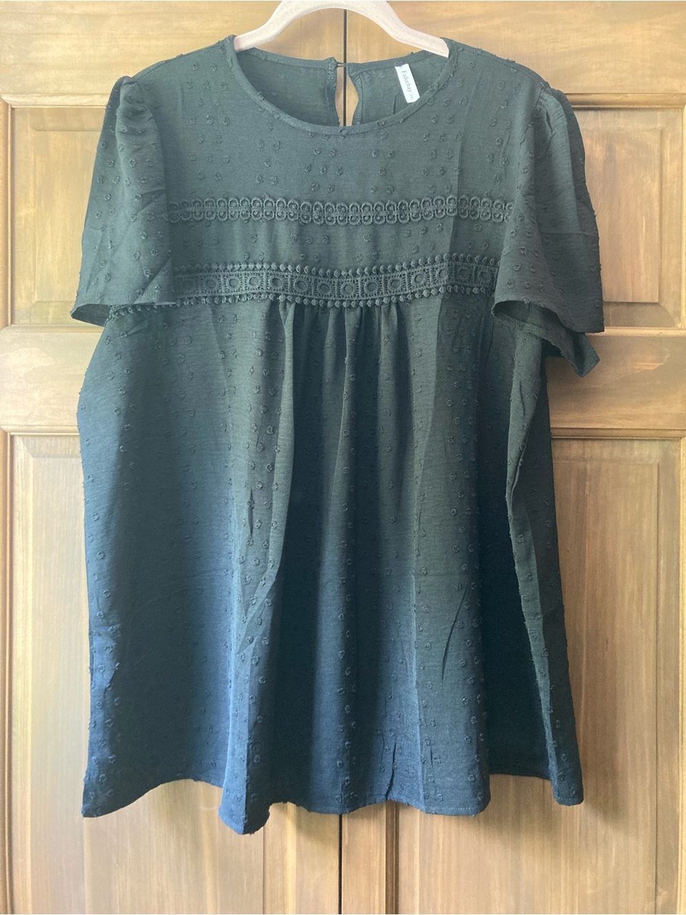 Falechay Black Swissdot SS Top 2X